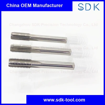 Tungsten Carbide Straight Flute Cutting Taps for Steel