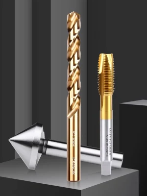 Threading Tools Hand Machine HSS Taps and Round Dies for Creating Tapping Screw M2 Spiral Flute Threading Taps HSS Threading Tap
