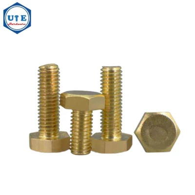 Brass Hexagon Bolt of Set Accessories with Hexagon Screw Nut