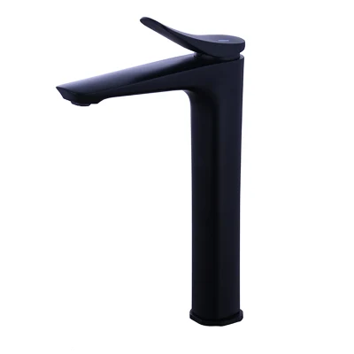 Modern Style Gun Gary Hot and Cold Copper Long Bathroom Tap