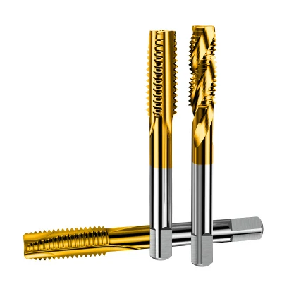 Thread Customized HSS Cutting Straight Spiral Flute Screw Machine Tap