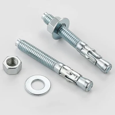 3/8&quot; X 3&quot; Wedge Anchor Zinc Plated Heavy Duty Fastener for Concrete and Cement Carbon Steel Concrete Anchor Bolts