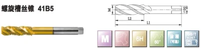 Tungsten Carbide Straight Spiral Fluted Thread Forming Taps