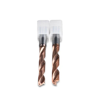 Internal Drilling Tool Coolant Drill Bits 4 Flutes Solid Spiral Carbide Drills