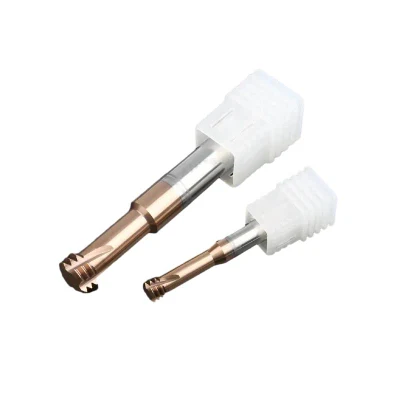 Single Flute Spiral End Mill Three-Tooth Solid Carbide Thread End Mill Full-Tooth Thread Mill Support Non-Standard Customization