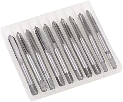 M12 Titanium Coated Spiral Flute HSS Machine Taps High Speed Steel Spiral Point Spiral Flute DIN376 Ios529 Assi Jif