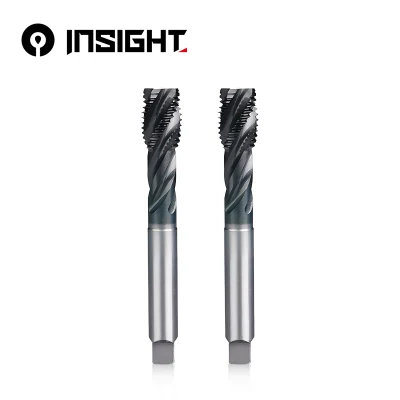 CNC Tool Helix Tap DIN JIS Standard HSS Fluted Ticn-Al Spiral Tap