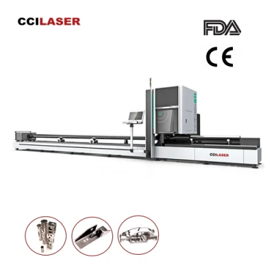 Fully Automatic Professional Metal Round Tube/ Pipe Cutter for Stainless Steel Carbon Steel Copper Brass Aluminum Tube CNC Fiber Laser Cutting Machine