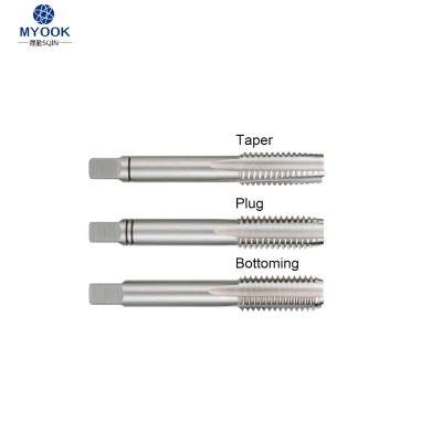 DIN 352 Straight Shank Hand Taps 3 PCS Alloy Steel