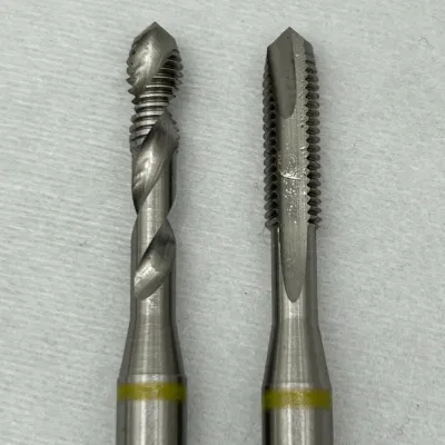 Gw Wholesale HSS M35 DIN371/376 Spiral Point Screw Milling Machine Threading Taps with Yellow Ring for Nonferrous Metal Light Metal