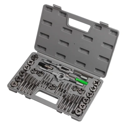 Metric Size M3, M4, M5, M6, M7, M8, M10, M12, Both Coarse and Fine Teeth Essential Threading Tool Kit 40PCS Premium Tap and Die Set