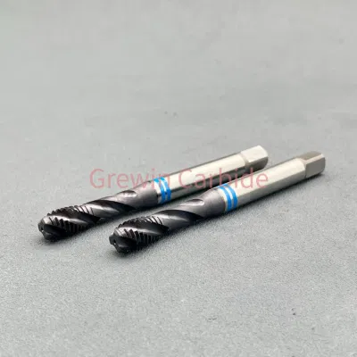 HSS-Tap Metric Threads M10 X 1.25 DIN 371 HSS-Pm Spiral Flute Ticn Coated Tap Withthrough and Blind Holes