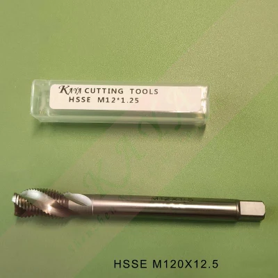CNC Machine Cutting Tool Hsse Spiral Flute Taps for Stainless Steel M12*1.25