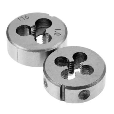 High Quality 10PC Round Threading Dies Set Thread Processing Tool for Processing or Correcting External Threads