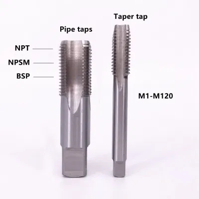HSS Titanium Metric NPT Nc Coated Pipe Thread Taper Machine Screw Tap