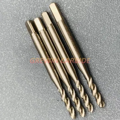 Grewin-DIN371 DIN376 Spiral Flute Tap HSS Machine Taps HSS M35 Screw Taps Threading Taps Stainless Steel with Wholesale Price