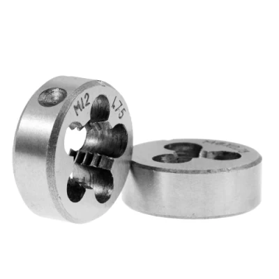 High Quality 10PC Round Threading Dies Set Thread Processing Tool for Processing or Correcting External Threads