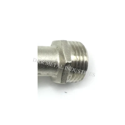 3/4inch Water Lever Type Green Handle Nickel Plated Bsp Brass Garden Tap with Hose Plug