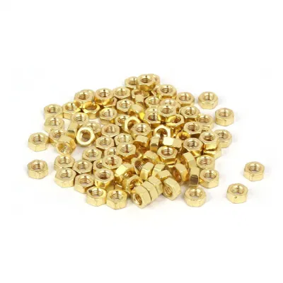 Customized Packing Hexagon Head Logo Size Spare Parts Nut DIN6923