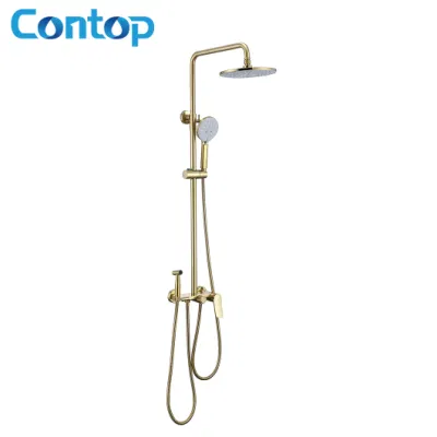 Hotel Bath Tap High Pressure Round Shape Shower Set