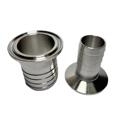 Custom Stainless Steel External Thread Hose Fitting Pipe Nipple Clamp Coupling