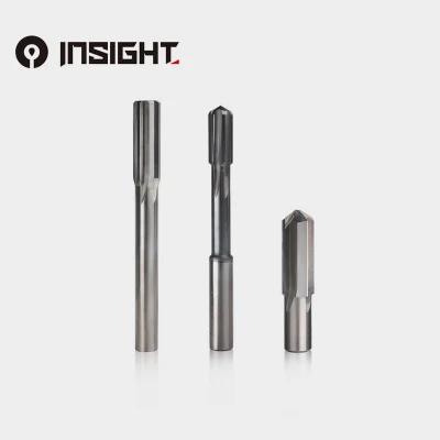 Carbide Straight Shank Reamer Cutting Tools 4flute 6 Flutes Spiral Flute Reamer