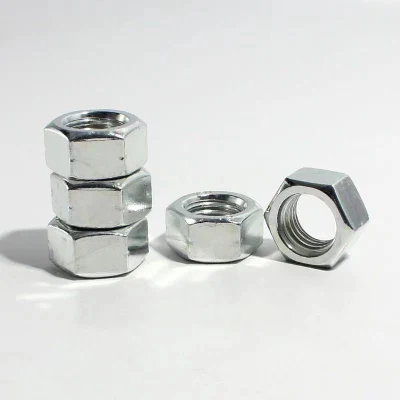 China All Sizes Carbon Steel Zinc Plated Hexagon Head Hex Nut