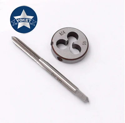 HSS Metric Right Hand Screw Tap and Die Set M25 M26 M27 M28 M29 X0.75 X1 X2 X3 Threading Round Dies Fine Thread Straight Flute Taps