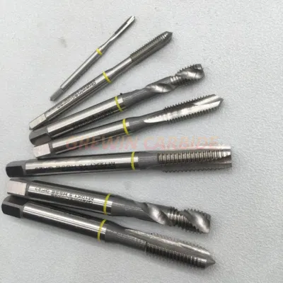 Gw Wholesale HSS M35 DIN371/376 Spiral Point Screw Milling Machine Threading Taps with Yellow Ring for Nonferrous Metal Light Metal