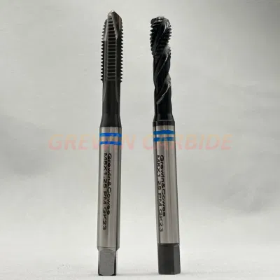 Grewin-High Performance HSS-E Pm Straight Tip Taps Threading Tools Machine Tap HSS Cobalt Hsse Spiral Taps