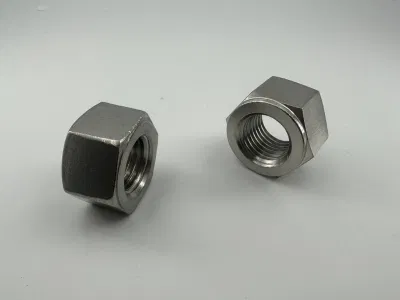M64 Hex Nuts Metric Size Stainless Steel Nuts 304 Hardware Nuts Full Thread Cutting Nuts Bright Finish Fastener Tool