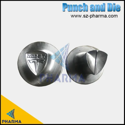 8mm Round Shape Engraved Logo Punch Die Blank Design