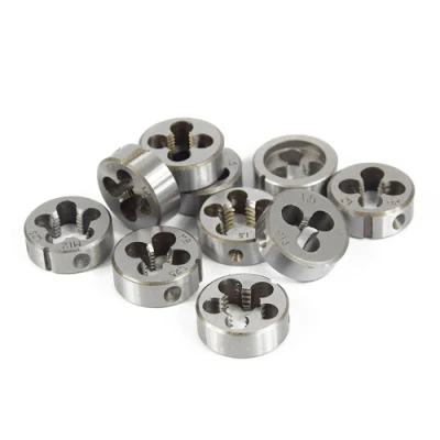 High Quality 10PC Round Threading Dies Set Thread Processing Tool for Processing or Correcting External Threads