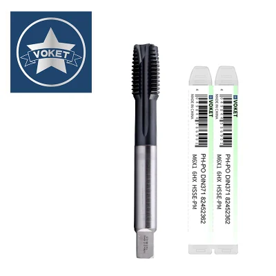 Hsse-Pm DIN 371 376 Standard Spiral Fluted Tap Pointed M3 Machine Screw Thread Taps