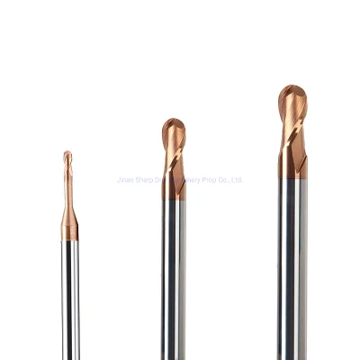 HRC58 Extended Length Solid Carbide 4 Flute Ball End Mills