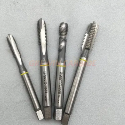 Gw Wholesale HSS M35 DIN371/376 Spiral Point Screw Milling Machine Threading Taps with Yellow Ring for Nonferrous Metal Light Metal