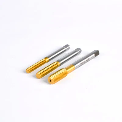 Straight Drill Taflet Tap Tools Standard Size Titanium HSS Steel Spiral Pointed Tap