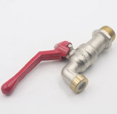 Customized Brass Forged Nickel Plated Bibcock Bathroom Basin Washing Machine Wall Taps