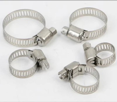 Hose Clamp Adjustable 8-38mm Worm Gear Hose Clip Set Fuel Stainless Steel