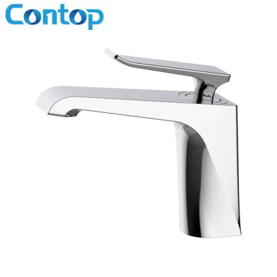 Latest Style Single Lever Single Handle Single Hole Solid Brass Polished Gun Black Basin Faucet Luxury Basin Mixer Tap