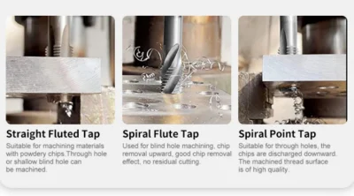 Straight Flute HSS M2 M35 Screw Taps Threading Taps Stainless Steel Metal Machine Tap