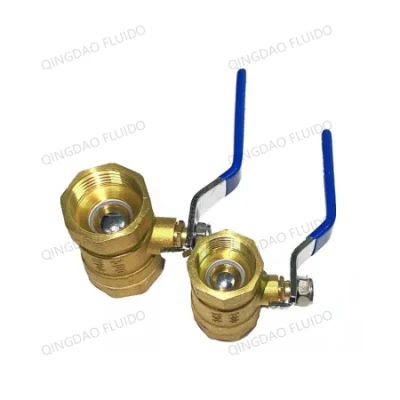 Brass Ball Valve with Handle with 1/2&quot; -1 &quot;Internal Thread