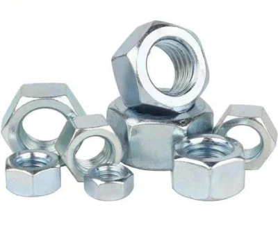 China All Sizes Carbon Steel Zinc Plated Hexagon Head Hex Nut