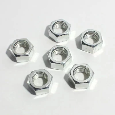 China All Sizes Carbon Steel Zinc Plated Hexagon Head Hex Nut