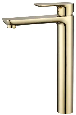 Bathrooms PVD Brushed Gun Metal Basin H59 Brass Tall Water Tap