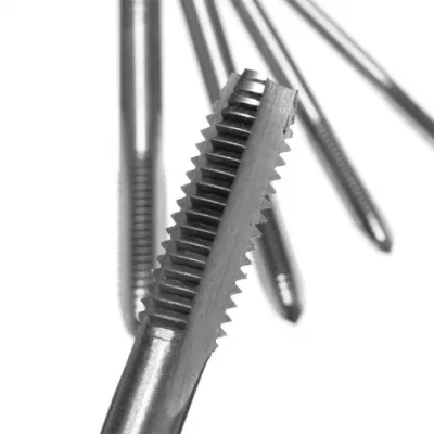 Hot! HSS Titanium Machine Right Hand Tap Drill 3 Flute M2/M2.5/M3/M3.5/M4/M5/M6 Spiral Point Thread Plug Handle Taps Die Set