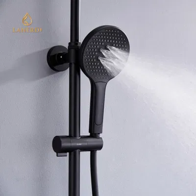 Bathroom Tap Thermostatic Tub Faucets Black Shower Set High Pressure Black Shower Head Set