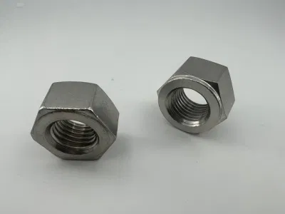 M64 Hex Nuts Metric Size Stainless Steel Nuts 304 Hardware Nuts Full Thread Cutting Nuts Bright Finish Fastener Tool