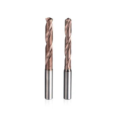 Internal Drilling Tool Coolant Drill Bits 4 Flutes Solid Spiral Carbide Drills