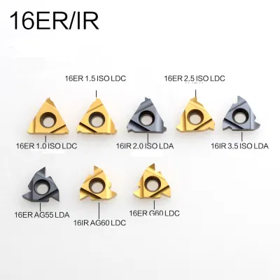 CNC Carbide Thread Cutting Inserts Zhuzhou 16er AG55 Ldc Screwdriver Carbide Inserts Thread Turning Tool Lathe Cutting Tool